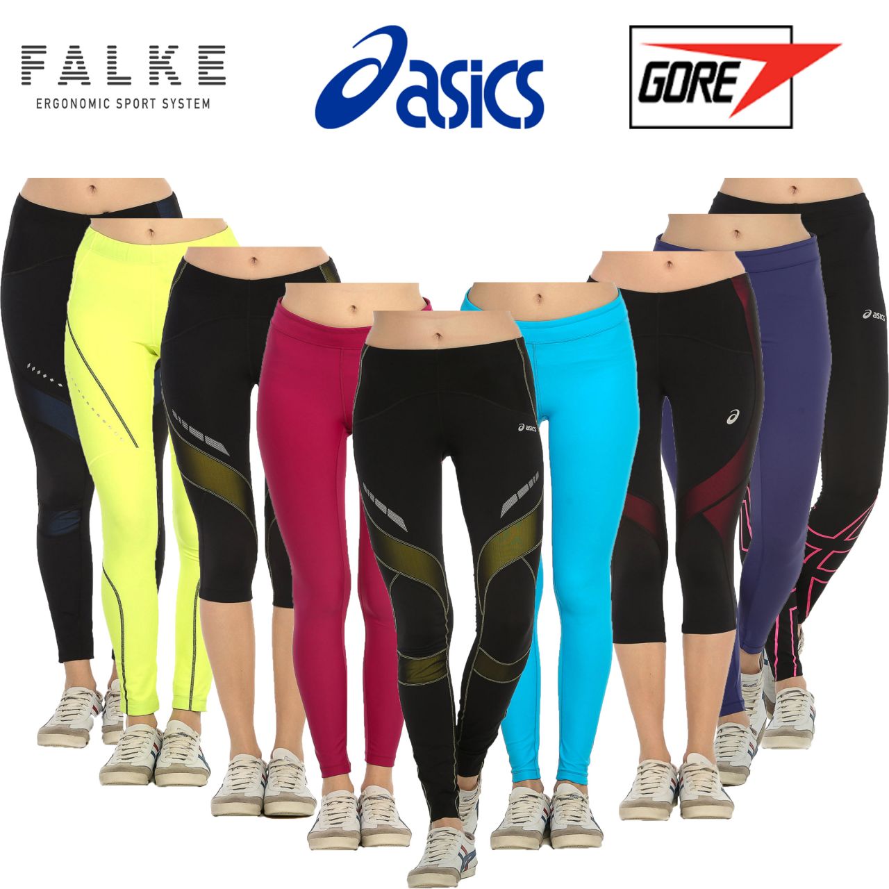 Asics Falke Gore Profesyonel Bayan Spor Tayt