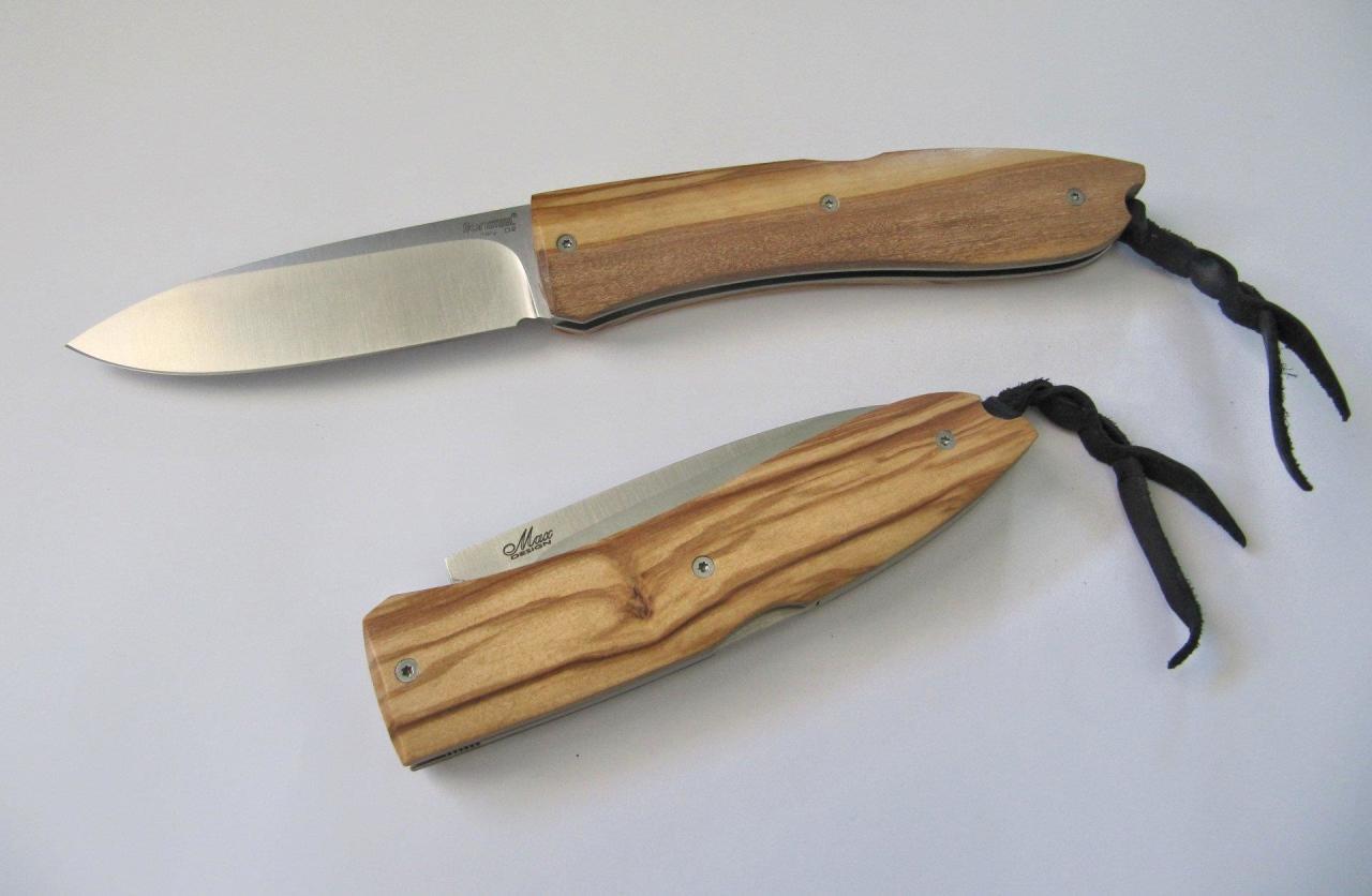 Lionsteel Big Opera Classic Olive wood handle Çakı