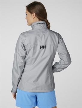 Helly Hansen W Crew Midlayer Jacket Kadın Ceket Grey Fog Gri