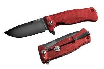 Lionsteel SR11A RB Alüminyum Kırmızı Sap Siyah Namlu Çakı