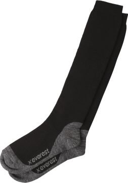 Everest U Winter Sock Extreme Termal Çorap Uzun Konçlu Gri-Siyah - 1006