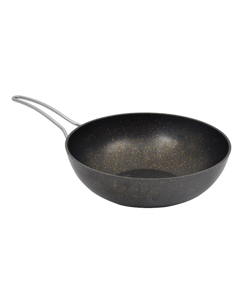 Nurgaz Granit  Döküm Wok Tava 28 Cm