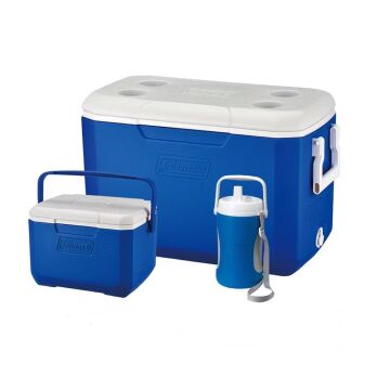 Coleman 3-Piece Cooler Combo 48 QT 45.4 Lt BL Combo 5 QT 3 Gal. C002 Buzluk Set