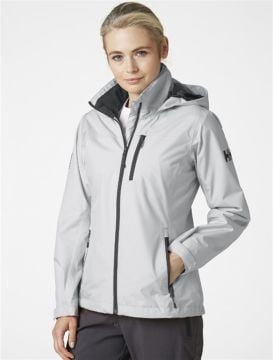 Helly Hansen W Crew Hooded Midlayer Jacket Kadın Ceket Grey Fog