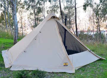 Bushlove Mega XL Hot Tent Teepee Soba Çıkışlı Çadır V2 Desert