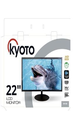 Kyoto KY-122'' 12 W HD LED CCTV Monitör Vga-HDMI-Rca Girişli Hoparlörlü+Kumandalı