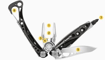 LEATHERMAN SKELETOOL CX TOOL Black & Silver