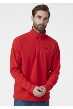 Helly Hansen Mount Fleece Half Zip Erkek Polar Alert Red