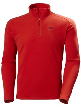 Helly Hansen Mount Fleece Half Zip Erkek Polar Alert Red