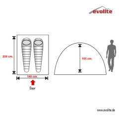 Evolite Trip Mono Dome 2 Kişilik Çadır