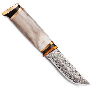 MARTTIINI MOOSE ANTLER DAMASCUS BICAK (557011W)