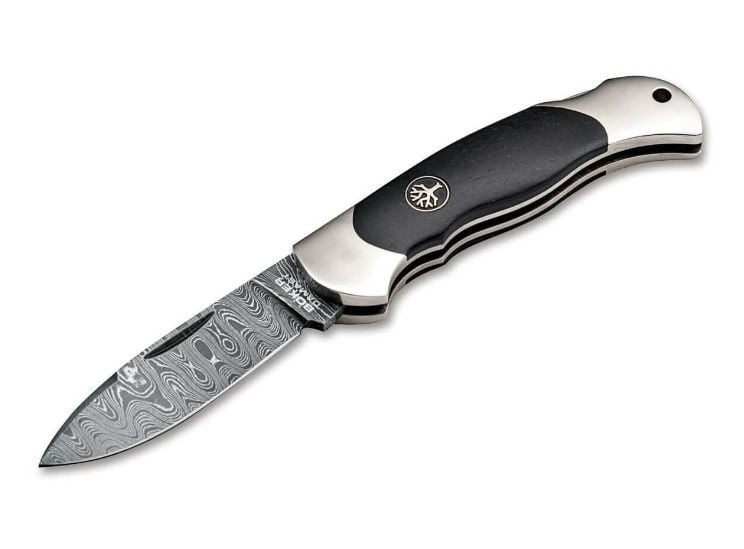 Böker Manufaktur Junior Scout Spearpoint Hornbeam Damascus Çakı