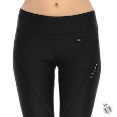 Falke Ergonomik Black DryFit Koşu Fitness Yoga Yürüyüş 4/4 Spor Taytı