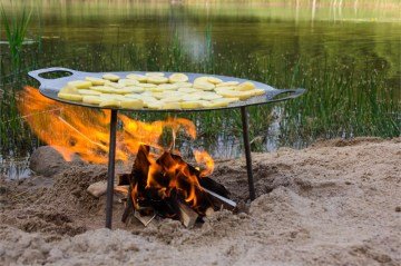 Petromax Griddle and Fire Bowl fs48 Döküm Tava