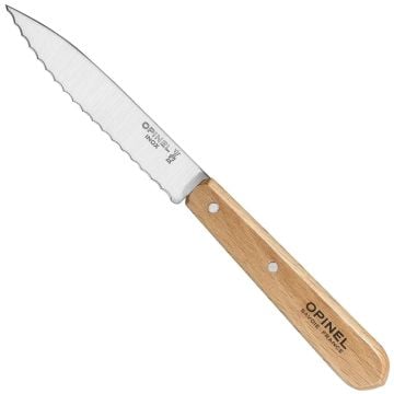 Opinel Essential No:113 Paslanmaz Çelik Tırtıklı Soyma Bıçağı Bej