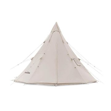 Naturehike Profound 9.6 Carpa Glamping Kanvas Soba Çıkışlı Teepee Aile Çadırı | Cotton Pyramid Kanvas (Zeminsiz)