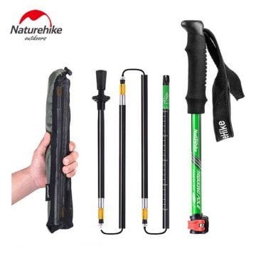 NatureHike Ultralight Z Katlanabilir Yürüyüş Batonu (NH15A023-Z) Yeşil TEKLİ