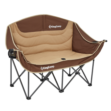 KingCamp Loveseat Double Çift Kişilik Katlanır Kamp Sandalyesi Coffee