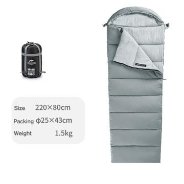 Naturehike M300 Pongee Pamuklu Uyku Tulumu -13 C Gri NH20MSD02