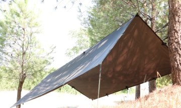 Bushlove Bushcraft Tarp Tente 3m*3m Haki Araç Yan Tente Gölgelik