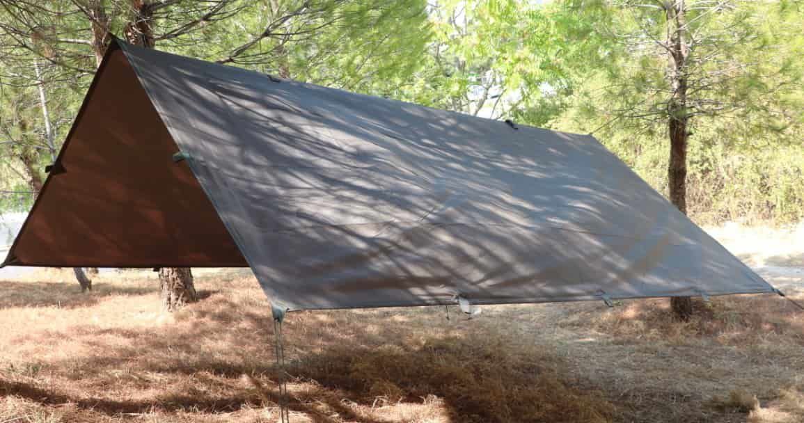 Bushlove Bushcraft Tarp Tente 3m*3m Haki Araç Yan Tente Gölgelik