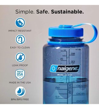 Nalgene 48oz WM Slate Blue / Black Cap Tritan Suluk