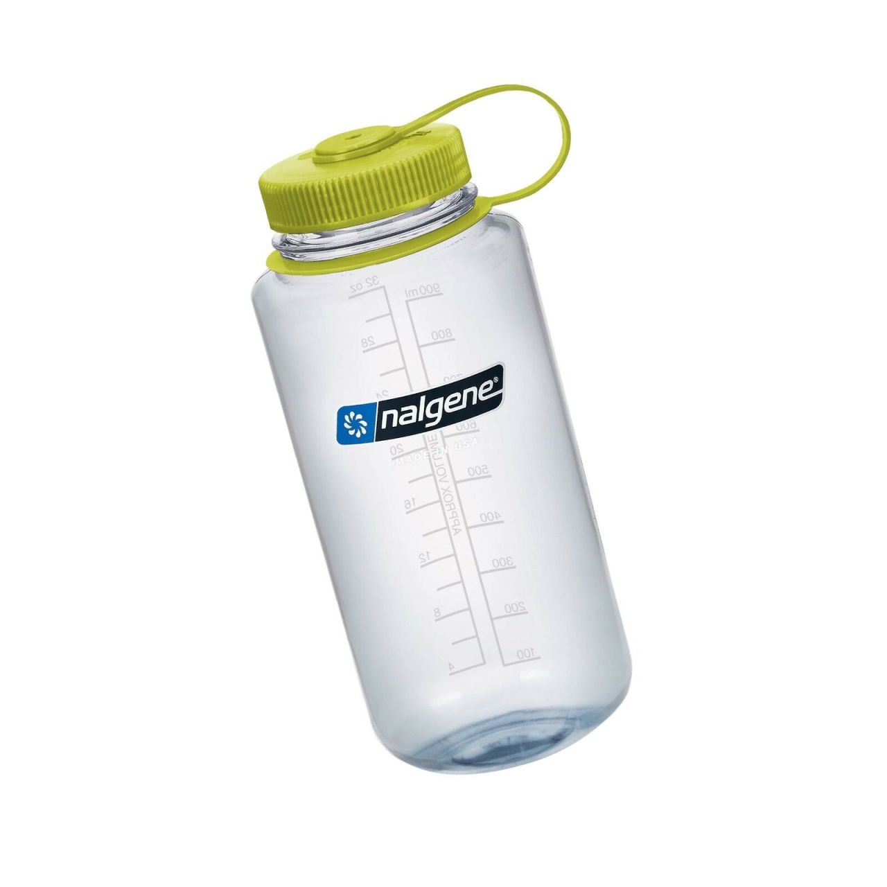 Nalgene 32oz WM Clear / Green Cap Tritan Suluk