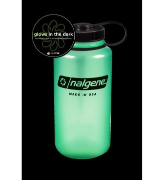 Nalgene 32oz WM Green Glow / Black Cap Tritan Suluk