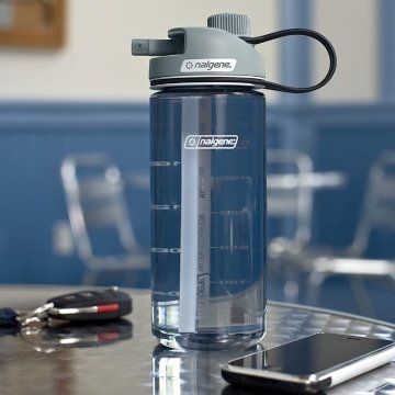 Nalgene MultiDrink, Clear / Gray Cap Tritan Suluk