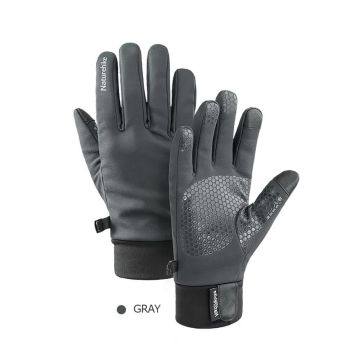 Naturehike Touch Screen Dokunmatik Parmaklı Su Geçirmez SoftShell Eldiven - Black