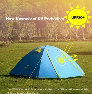 NatureHike Sky Lite P Series 2 Kişilik Kamp Çadırı (NH18Z022-P) Turuncu