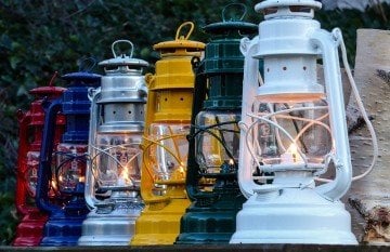 Feuerhand Hurricane Lantern 276 Gemici Feneri White