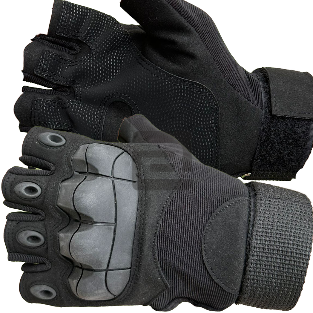 Bushlove Tactical Operatör Half Finger Yarım Taktik Eldiven Black Siyah