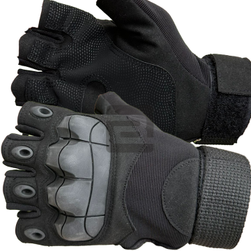 Bushlove Tactical Operatör Half Finger Yarım Taktik Eldiven Black Siyah