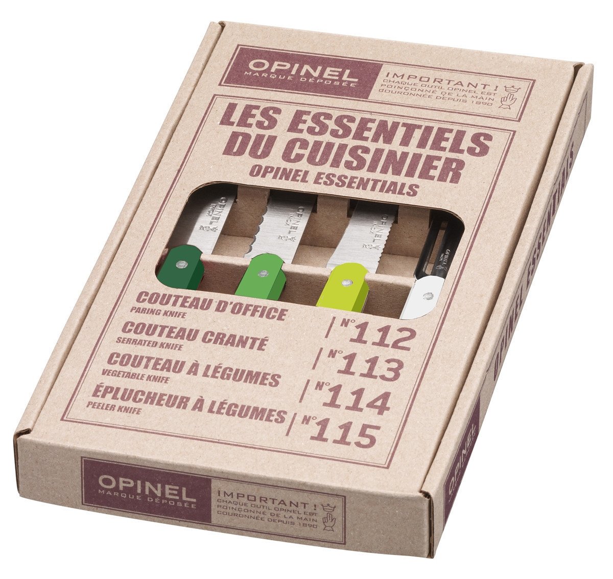 OPINEL 4 LU RENKLI BICAK SETI (001709)