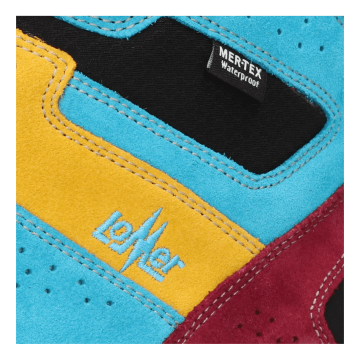 Lomer Italy Badia II High MTX Suede Waterproof Vibram Süet Deri Bot Soleil/Turquois (Yarı Otomatik Krampon Uyumlu)