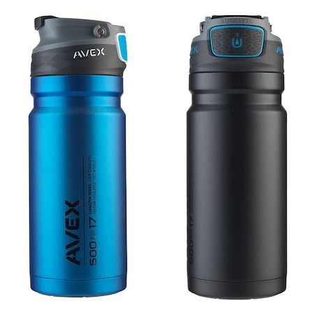 Contigo Avex 0.5L Reacharge Matte Black Tumbler Termos Matara Mug 73766