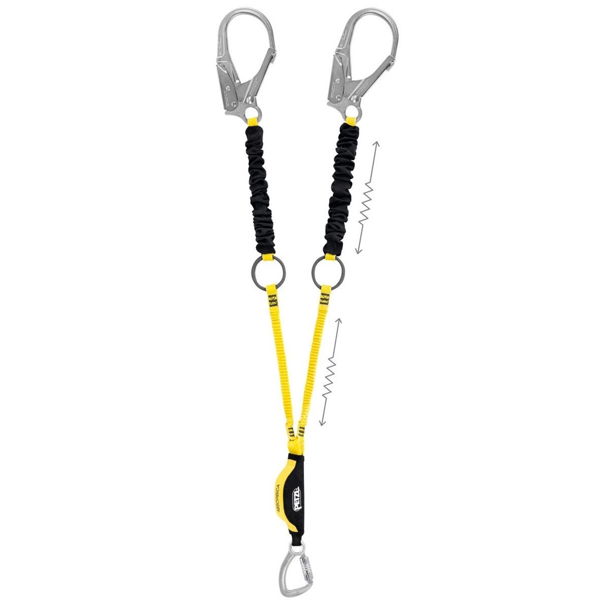 PETZL ABSORBICA Y TIE BACK - Çift Kollu Lanyard