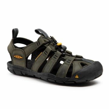 Keen Clearwater CNX Leather Erkek Sandalet - Magnet Black 1013107