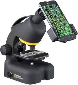 Bresser National Geographic 40–640x Microscope with smartphone adapter