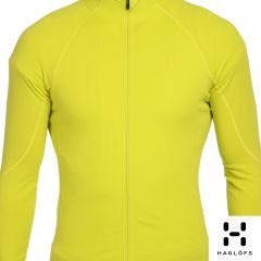 Haglöfs Dynamic Sarı Erkek 2.Katman Baselayer Termal Tişört Fermuarlı